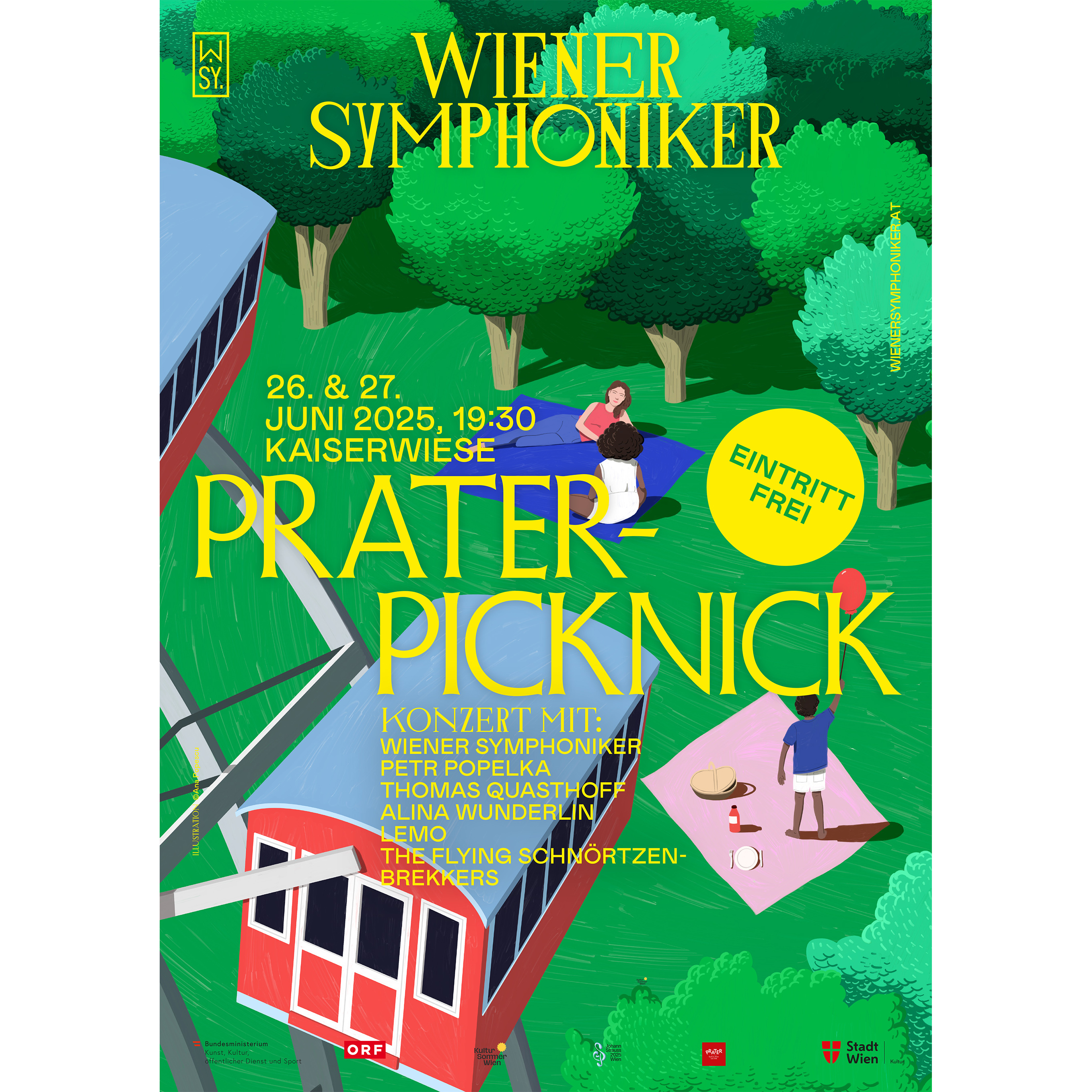 Plakat zum Prater-Picknick 2025