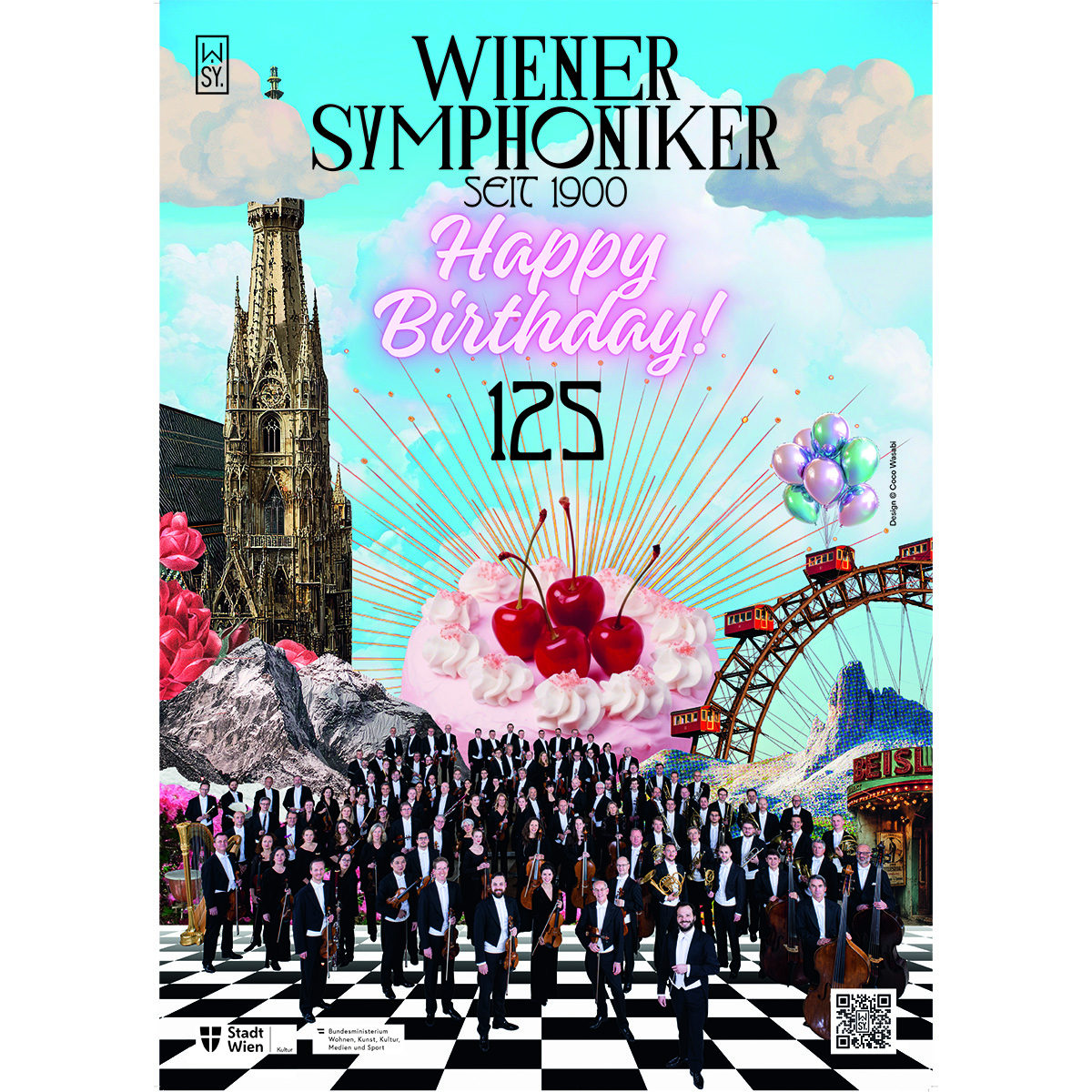 Geburtstagssujet 125 Jahre Wiener Symphoniker